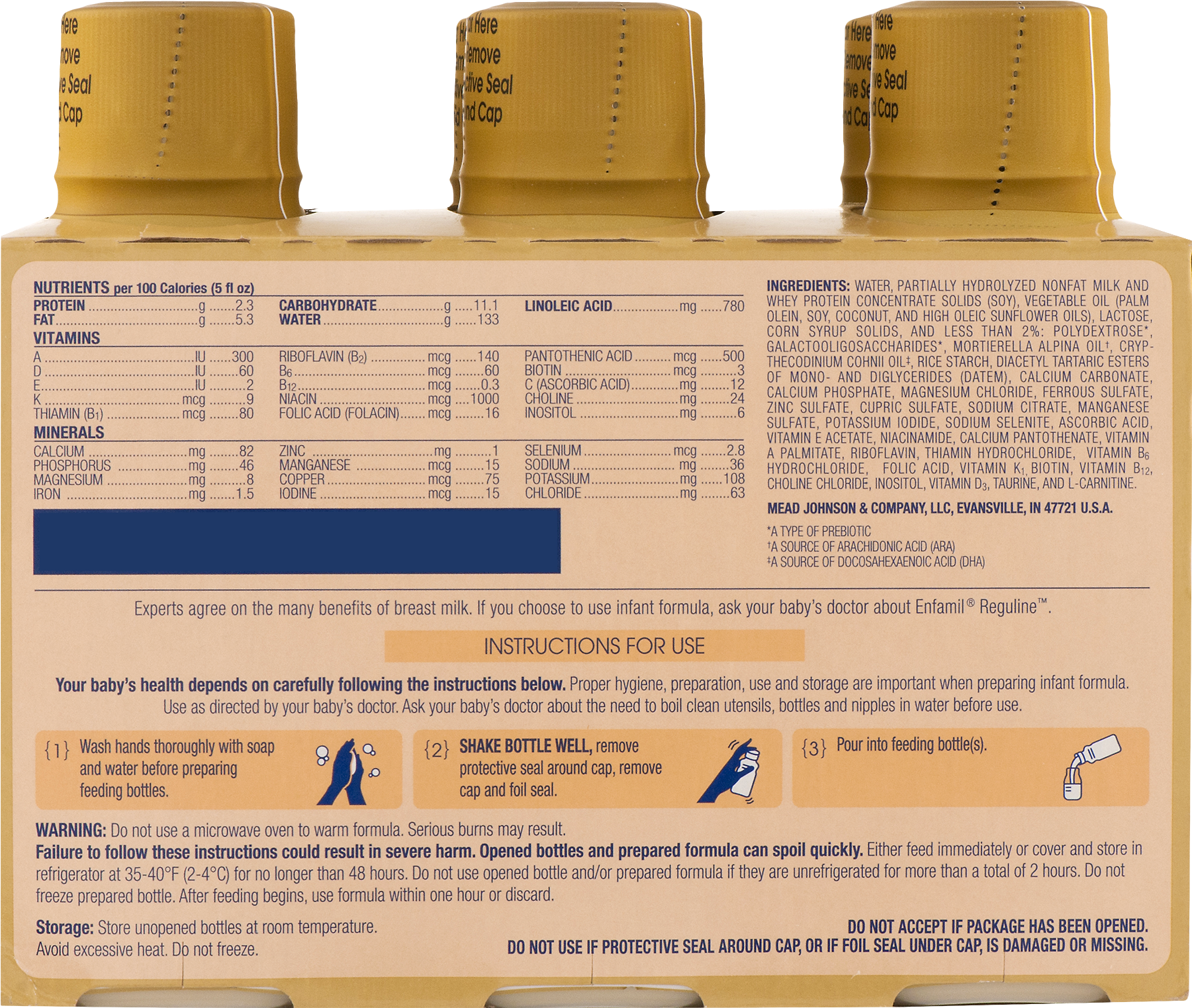 Enfamil™ Reguline™ Ready To Use Infant Formula 6-8 - Enfamil Enfacare Ready To Use Infant Formula (1800x1800), Png Download