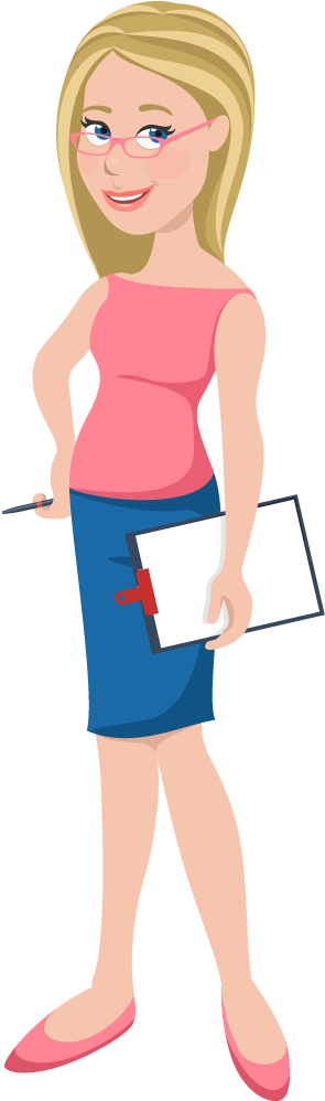 Cartoon Employee - Employee Cartoon (398x1052), Png Download
