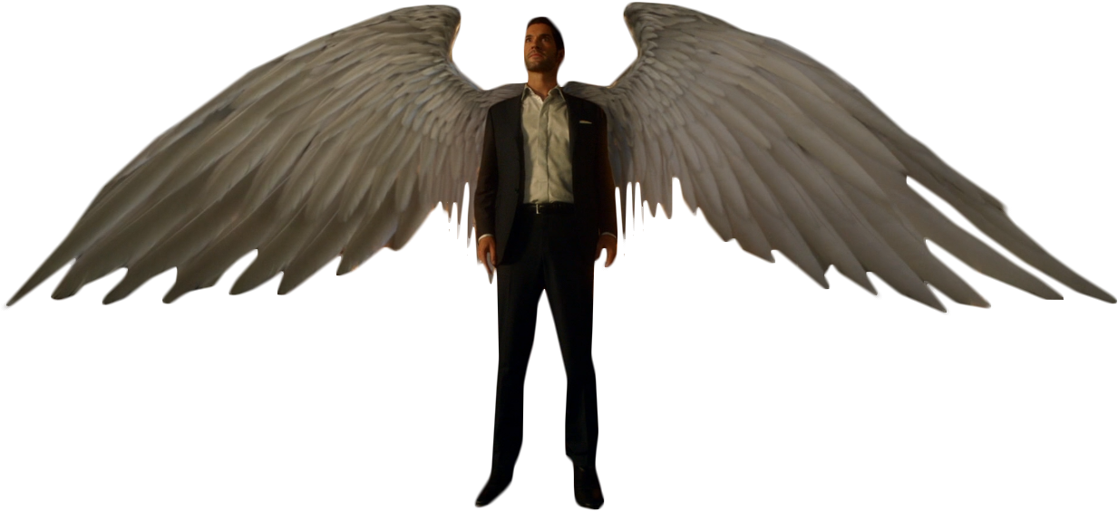 Lucifer Morning Star With Wings Png Image - Portable Network Graphics (1523x709), Png Download