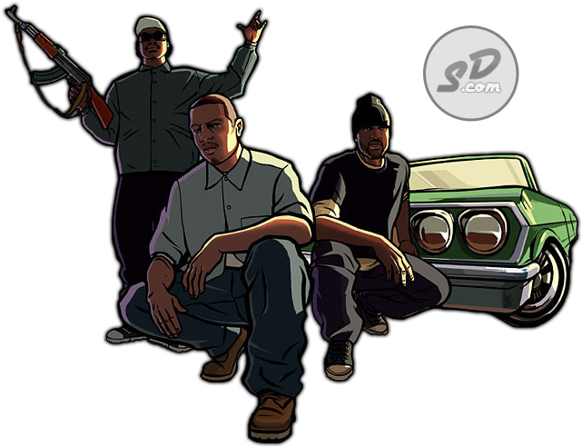 Disfruta De Los 20 Render Del Juego Gta San Andreas - Gta San Andreas (681x516), Png Download