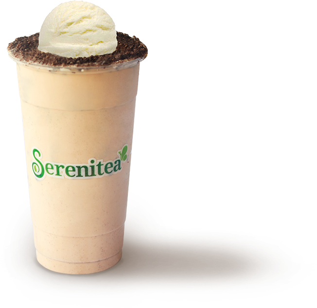 Cookies & Cream Milk Tea - Milk Tea Serenitea (652x633), Png Download