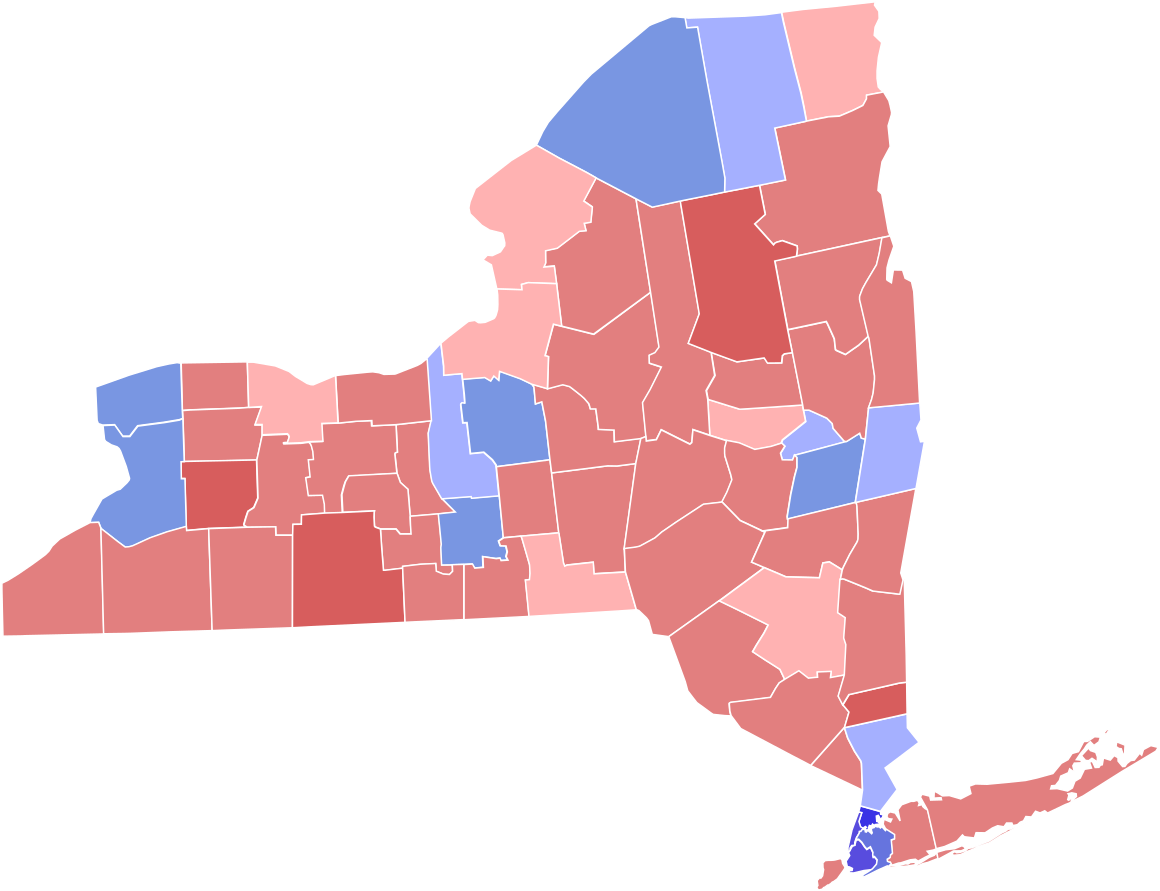 Ny Governor Election Results 2018 (1200x919), Png Download