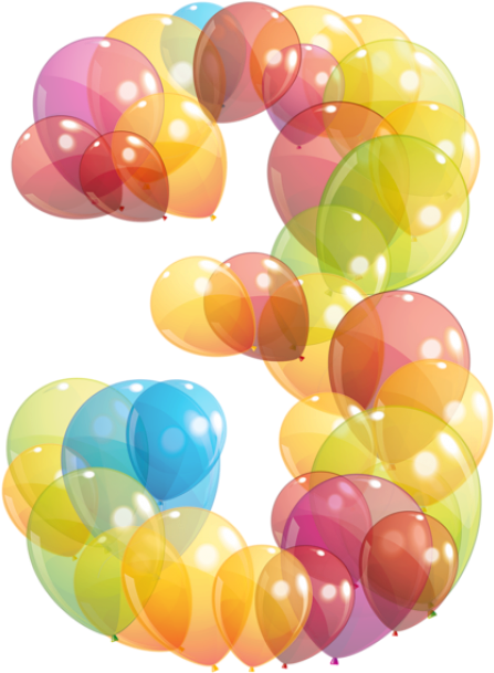 Free Png Transparent Three Number Of Balloons Png Images - Transparent Eight Number Of Balloons Png (480x643), Png Download