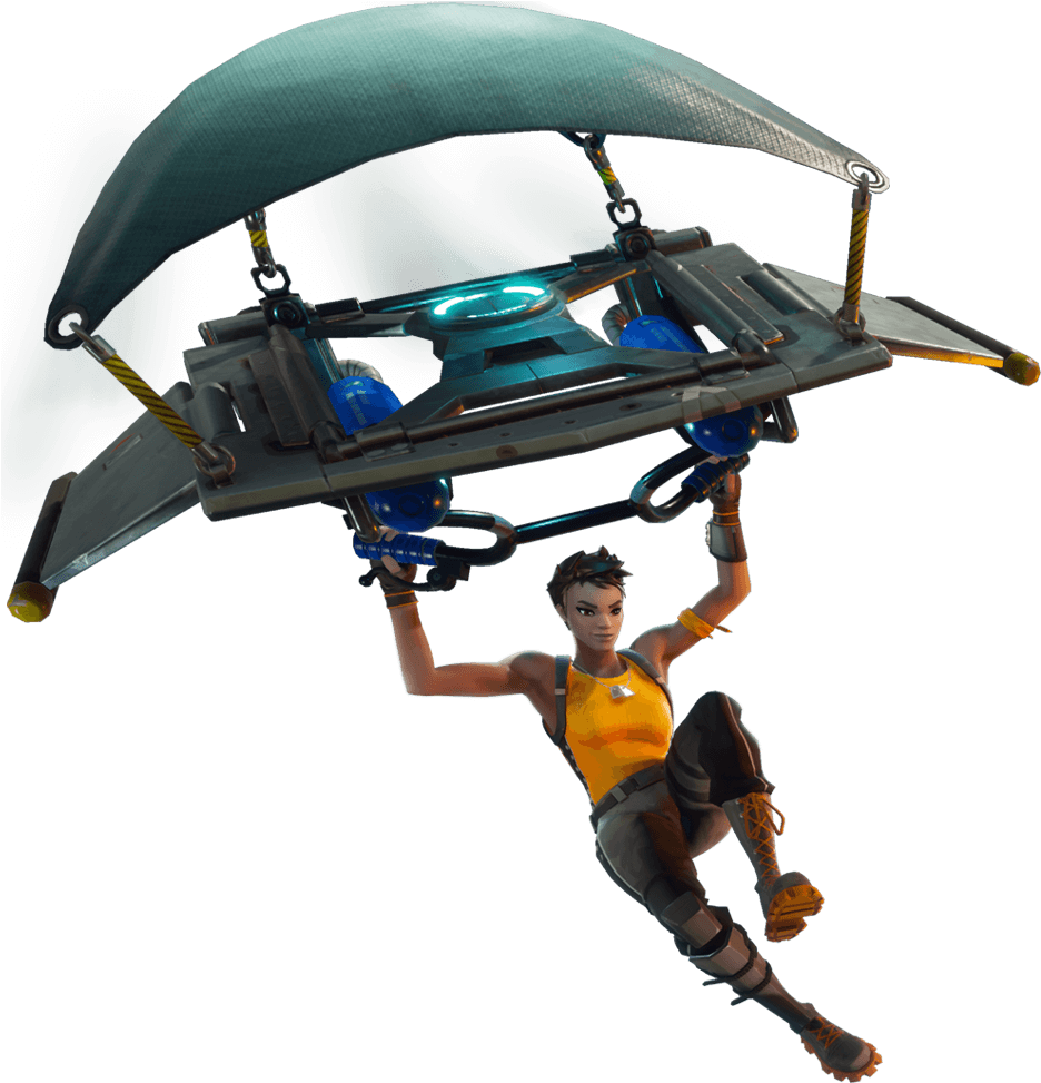 Fortnite Hacks - Fortnite Parachute Transparent (942x984), Png Download
