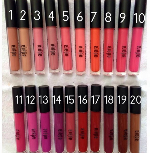 Lipstick - Labiales Adara Matte Tonos (800x800), Png Download