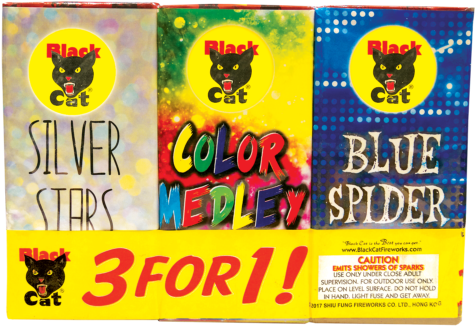 Blue - Black Cat Fireworks (600x600), Png Download