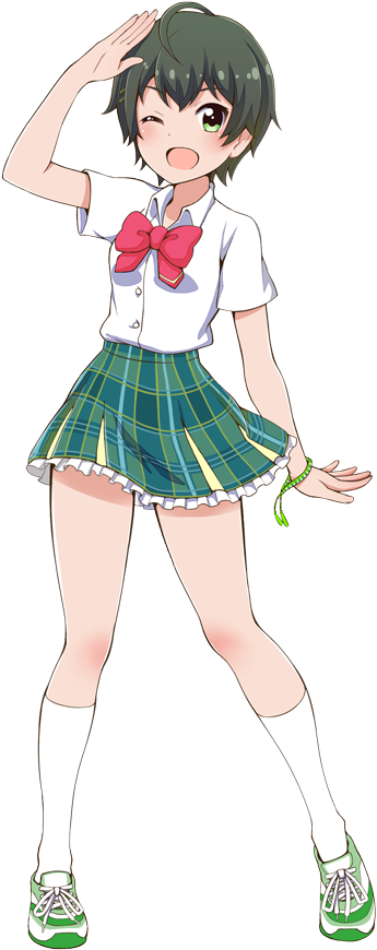 02 Subaru - Battle Girl High School Subaru (400x916), Png Download