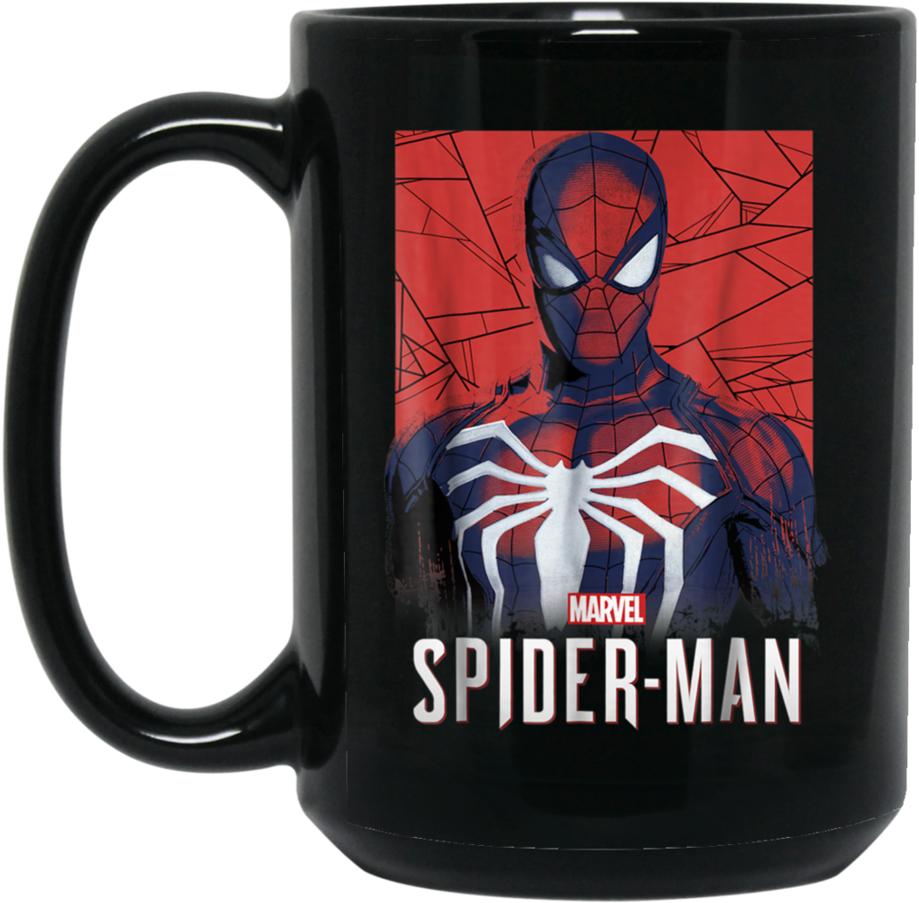 Marvel's Spider-man Game Logo Portrait Graphic Black - Ps4 Spiderman (1024x1024), Png Download
