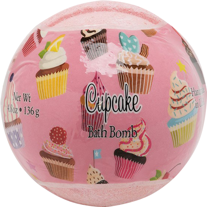 Primal Elements Bath Bomb - Primal Elements Cupcake Bath Bomb (730x750), Png Download