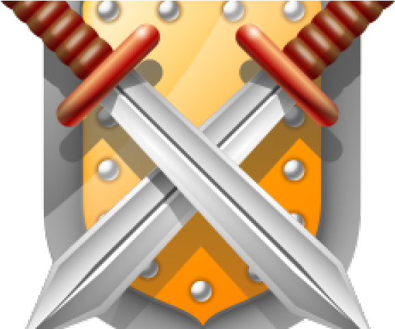 Shield With Swords (640x480), Png Download