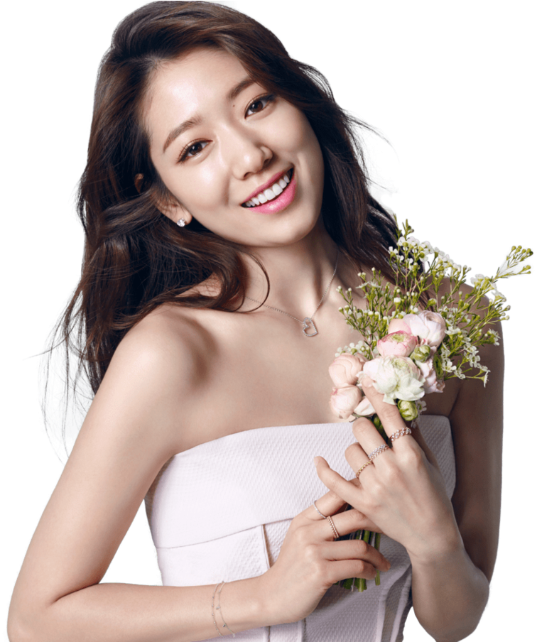Park Shin Hye With A Bouquet Of Flowers - Park Shin Hye Png (800x903), Png Download