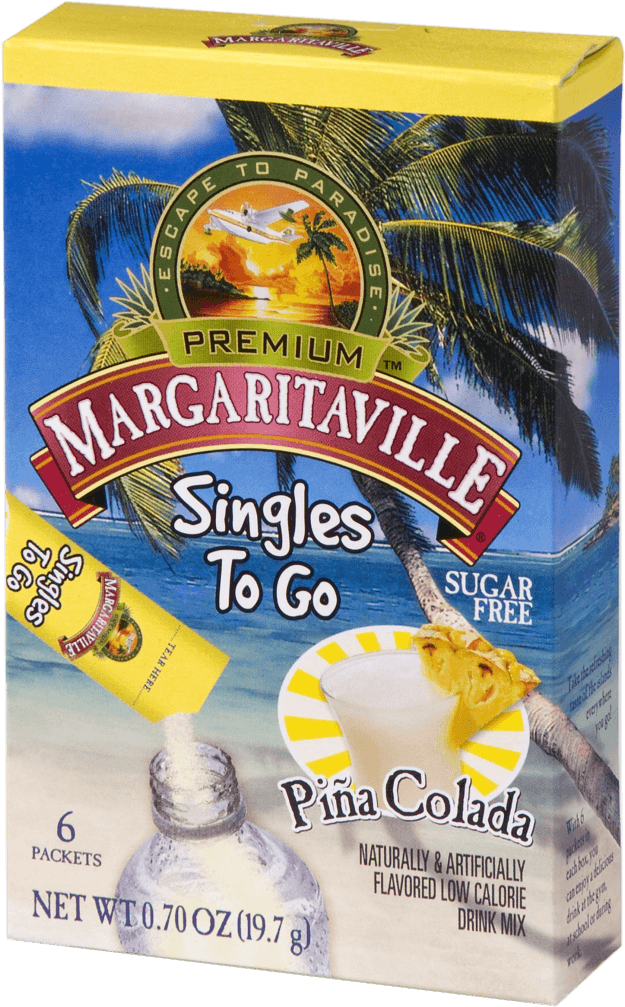 Margaritaville Piña Colada Singles To Go - Margaritaville Jammin' Jerk Shrimp - 8 Oz (888x1024), Png Download