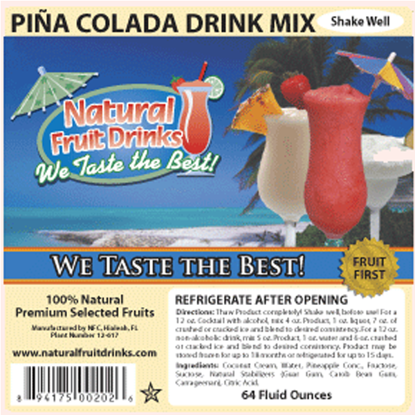 Pina Colada Drink - Brigada De Incendio (800x599), Png Download