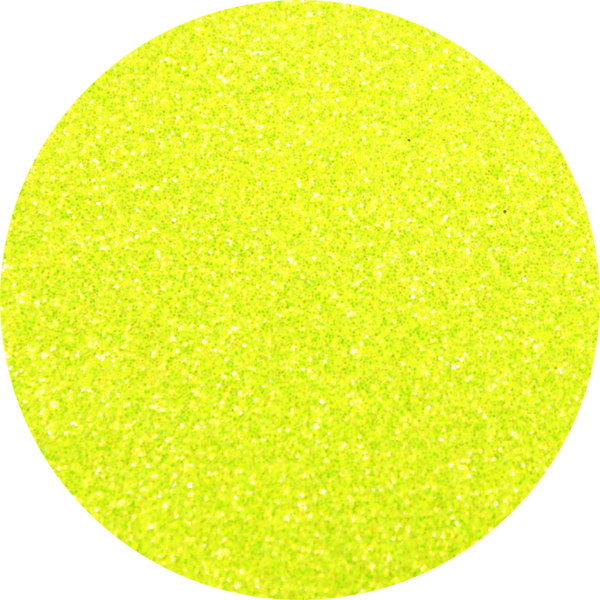 239 Lemon Drop - Yellow Neon Glitter (600x600), Png Download