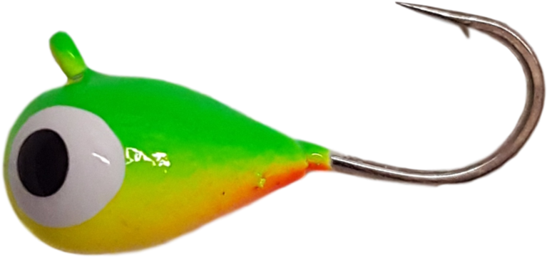 Green Chartreuse Uv Glow Tungsten Jig - Fish Hook (1024x668), Png Download
