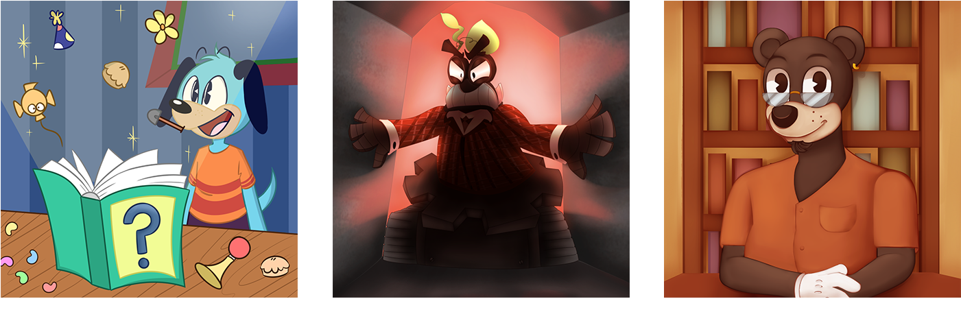 When We Surprised Flippy With All Of The New Paintings, - Illustration (1400x500), Png Download