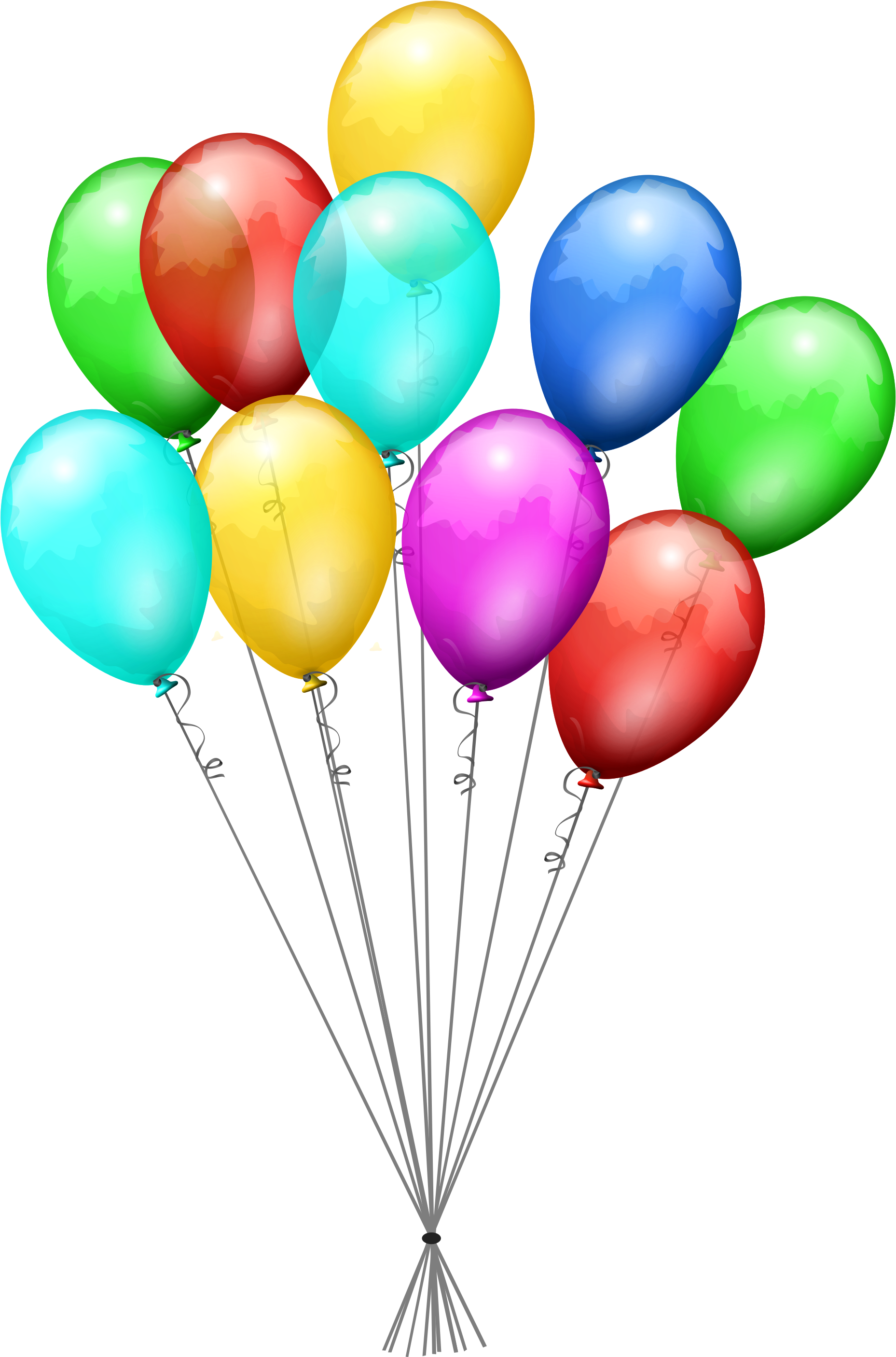 Open - Birthday Transparent Background Balloons (2000x2939), Png Download