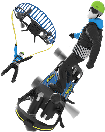 Air Hogs Extreme Air Board - Parachuting (1200x886), Png Download