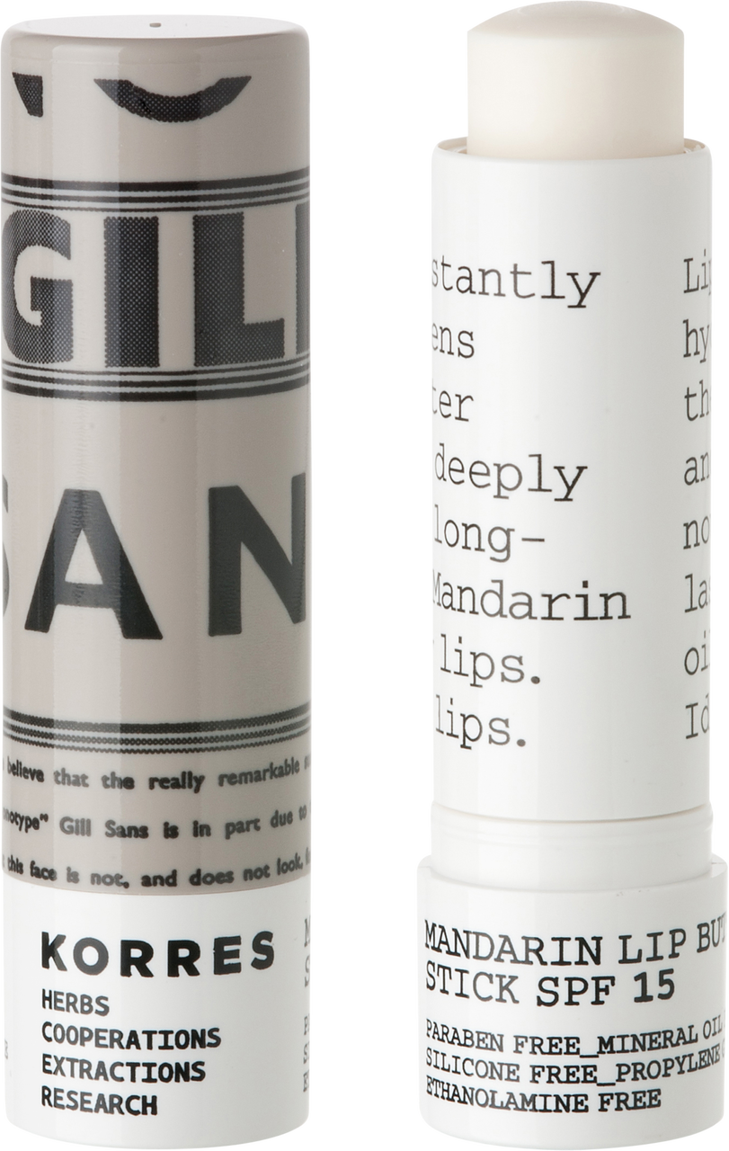 Korres Mandarin Lip Butter Stick - Korres Lip Butter Stick Mandarin Spf15 Colorless 5 (811x1280), Png Download