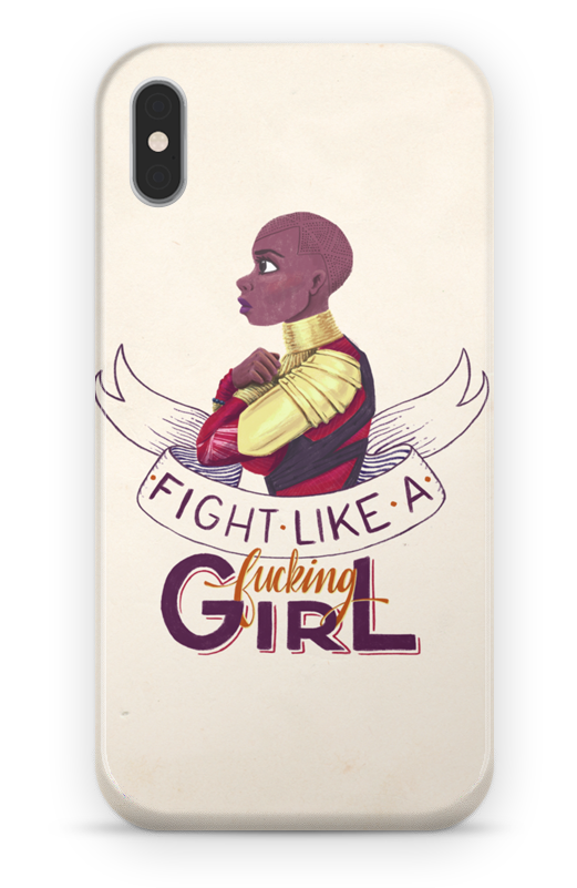 Case Okoye De Rebeca Zocrattona - Fight Like A Girl Okoye (800x800), Png Download