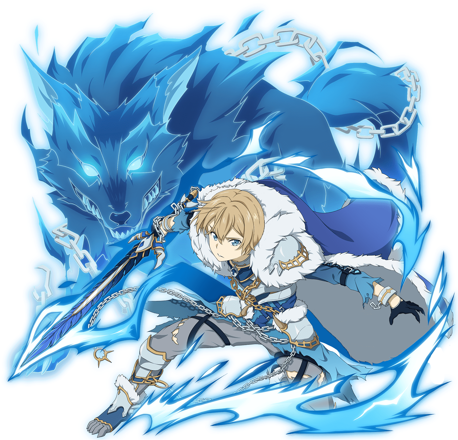 Fluffragnarok Eugeo Without Wolf Ears - Sword Art Online Memory Defrag Eugeo (1500x1500), Png Download