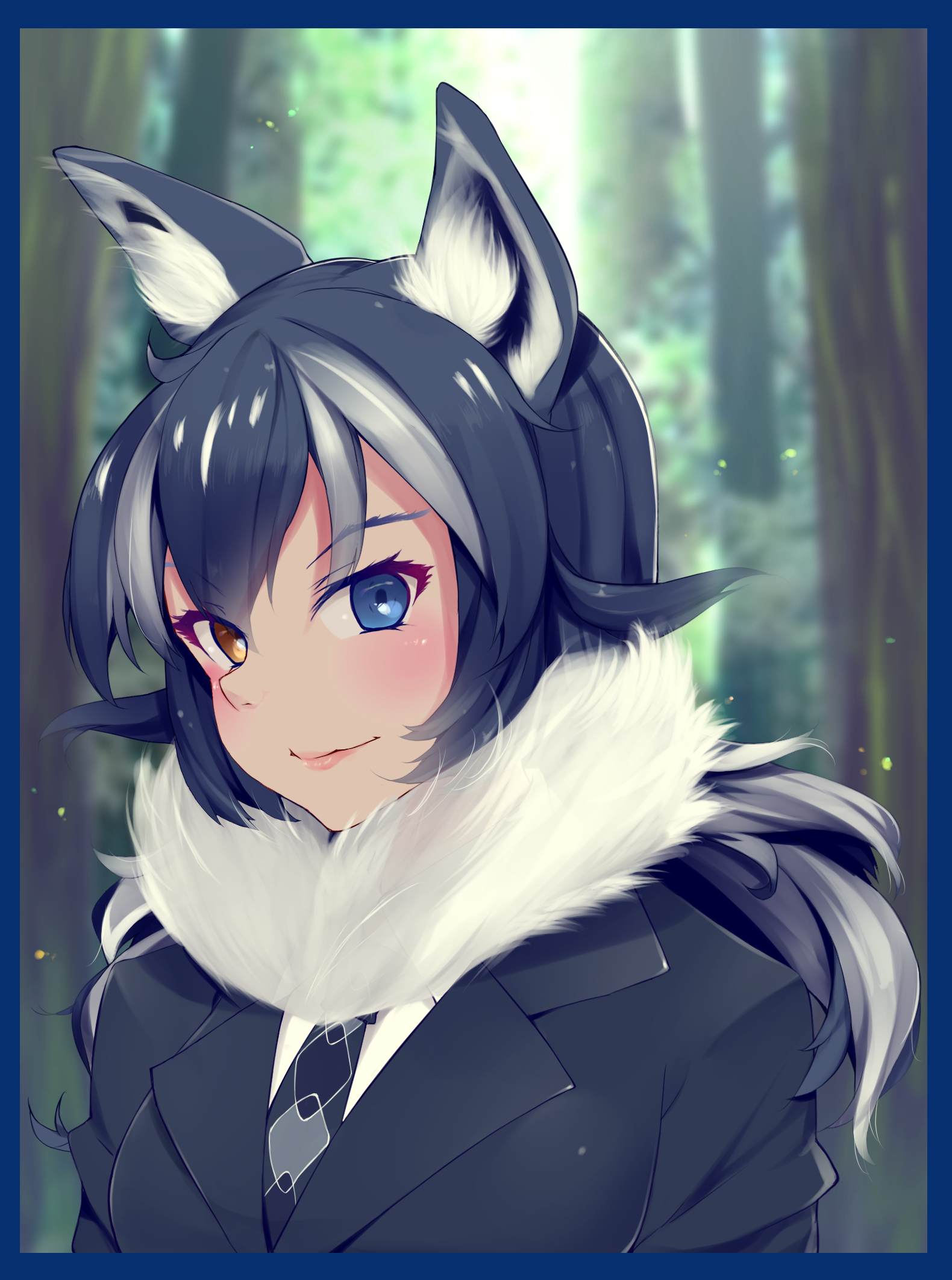 Anime,аниме,kemono Friends,grey Wolf ,bonkiru, (1580x2125), Png Download