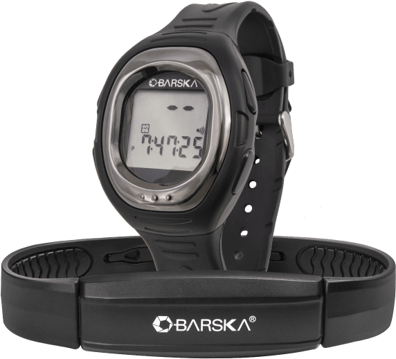 Naruekrit Barska Heart Rate Monitor Watch (600x600), Png Download