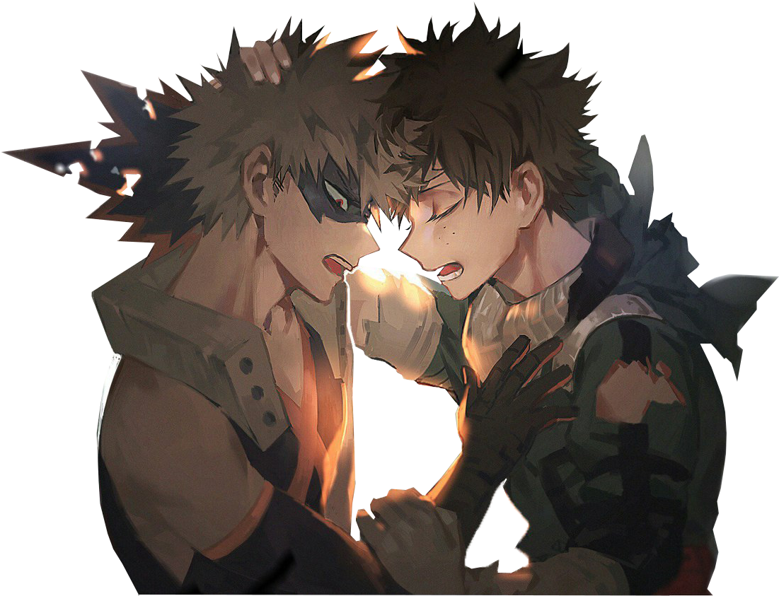 Наклейка Katsuki Bakugou X Izuku Midoriya » Boku No - Deku Kawaii (1280x869), Png Download
