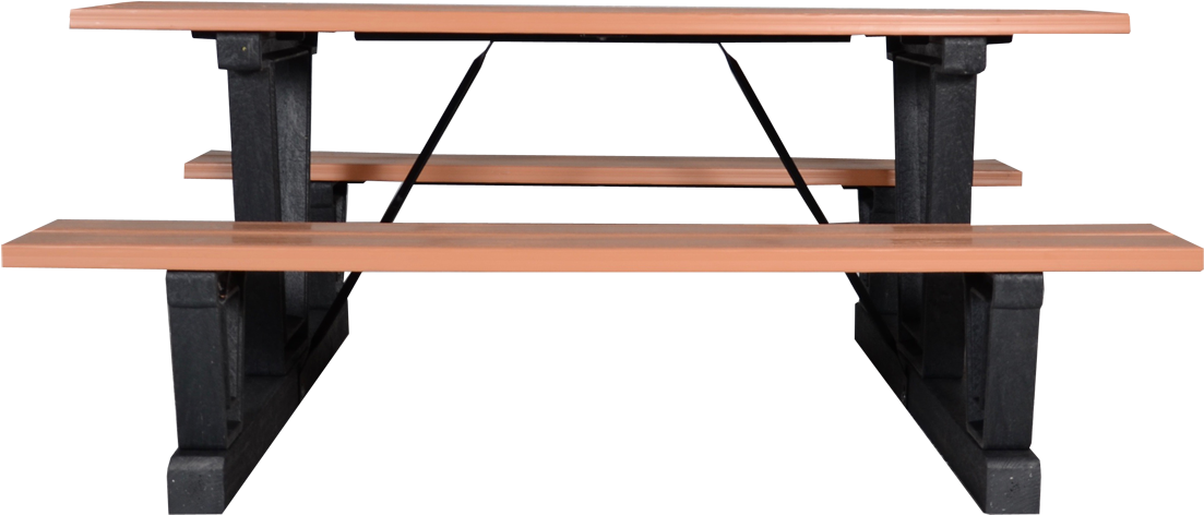 Available Recycled Plastic Lumber Colours - Picnic Table (1200x668), Png Download