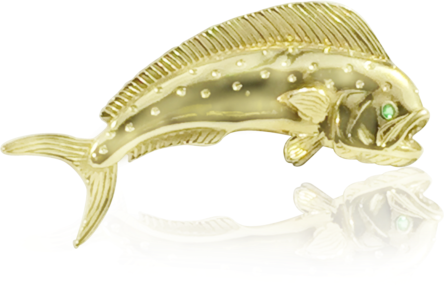 14k Mahi Mahi Dolphin Dorado Pendant - Mahi-mahi (2048x1536), Png Download