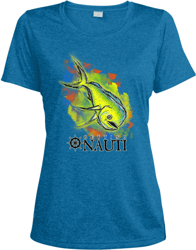 Ladies Heather Dri Fit Moisture Wicking Tee - Shirt (1024x1024), Png Download
