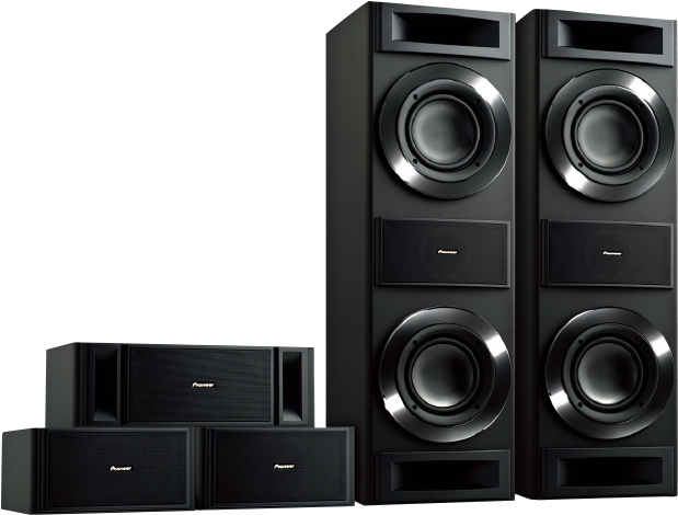 5ch Speaker Package S-rs88tb - Pioneer 5.1 Home Theatre System (1000x605), Png Download