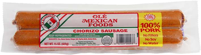 La Banderita Chorizo Largo 15 Oz - Frankfurter Würstchen (712x882), Png Download