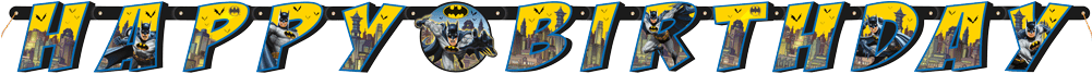Batman "happy Birthday" Banner - Batman Banner (1000x1000), Png Download