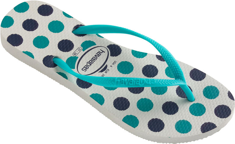 Polka Dot Slim Fresh Sandal By Havaianas - Havaianas Polka Dot Slim Fresh Sandal (780x1000), Png Download