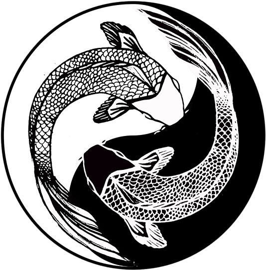 Click And Drag To Re-position The Image, If Desired - Taoism Fish (600x600), Png Download