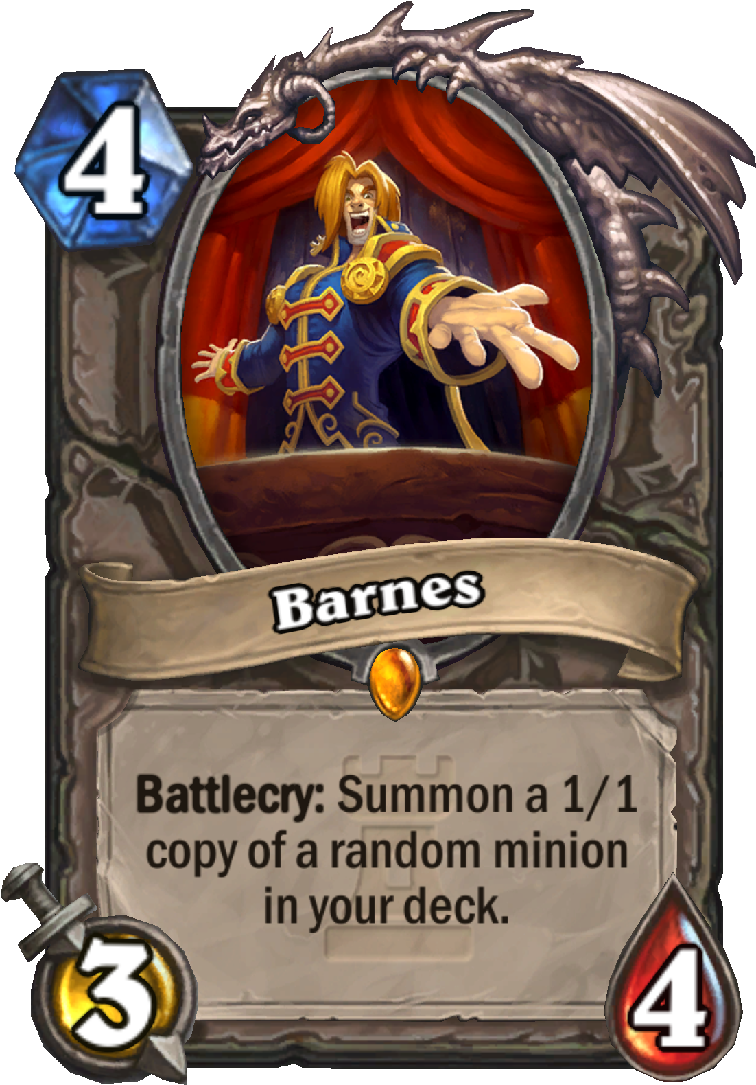 Zzneutral Kar 114 Barnes - Barnes Hearthstone Png (2000x2000), Png Download