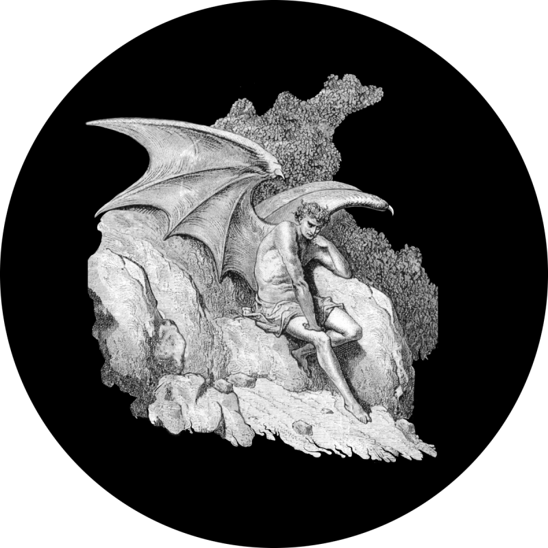 Sad Demon - Apollo Sad Demon Glass Gobo Sr-0037 (800x800), Png Download