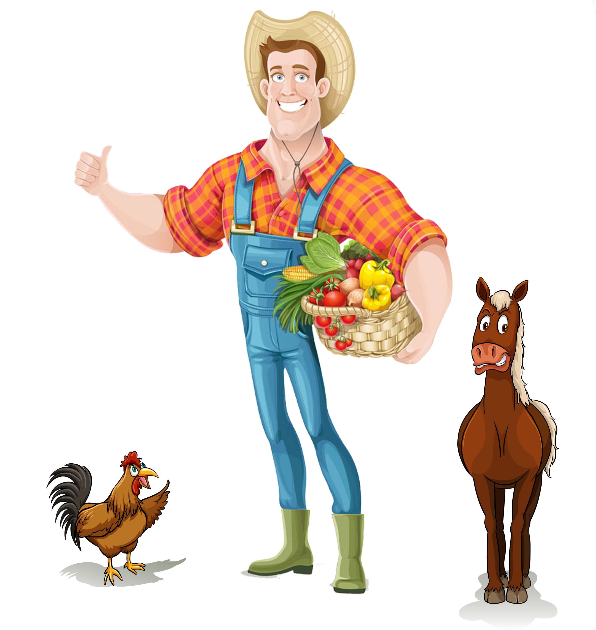 Agriculture Icon Transprent Free - Farmer On Transparent Background (2499x2670), Png Download