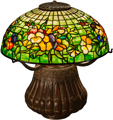 Pansy Shade - Stained Glass (600x600), Png Download