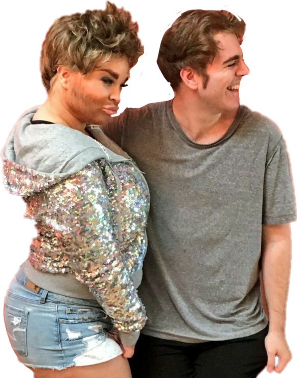 Report Abuse - Trisha Paytas And Shane Dawson (596x759), Png Download