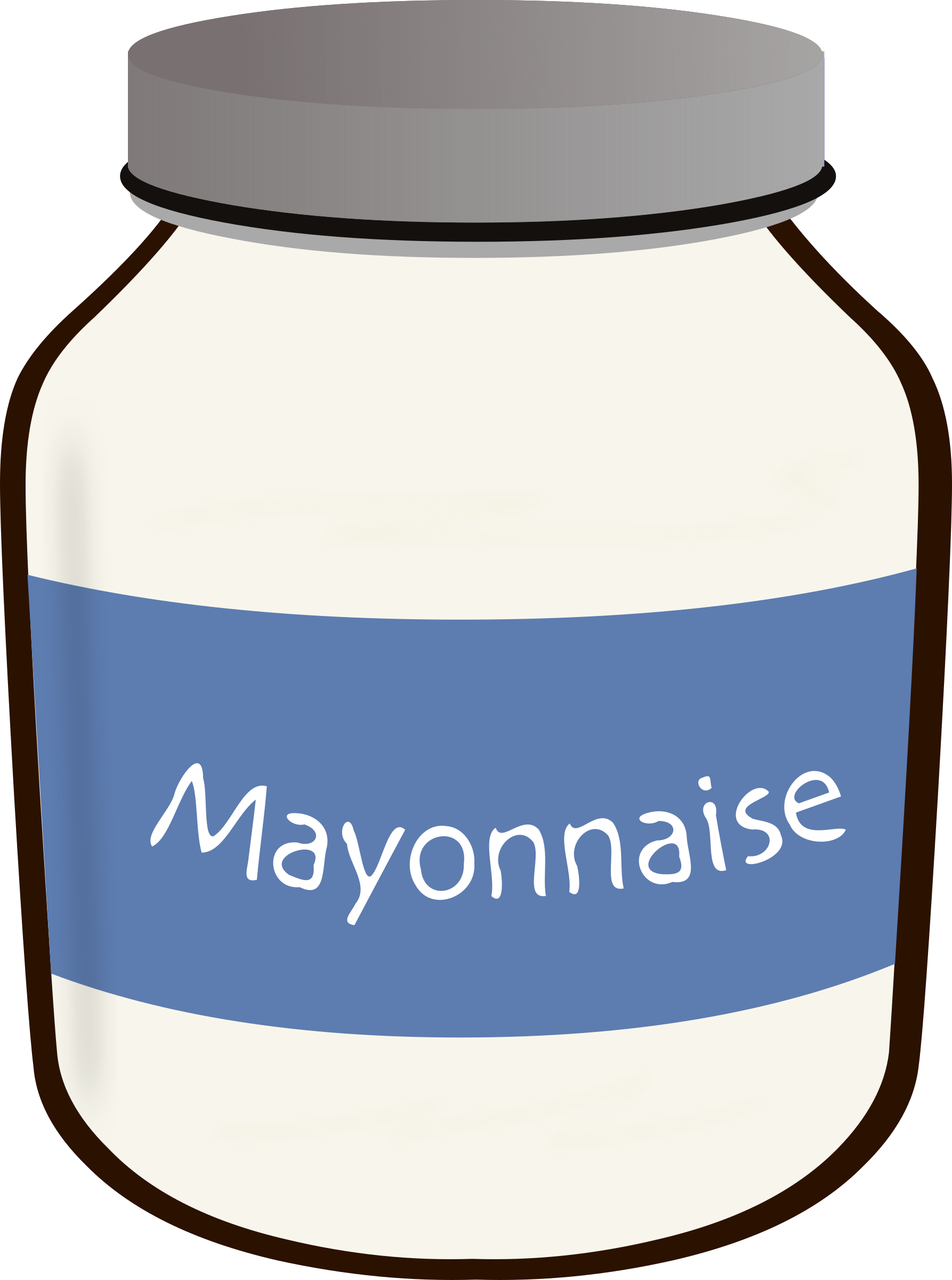 Big Image - Mayonnaise Clipart (1786x2400), Png Download