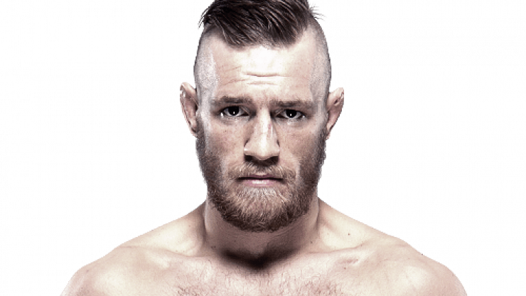 Conor Mcgregor And Dana White Drive A Ferrari Around - Conor Mcgregor Face Png (740x416), Png Download
