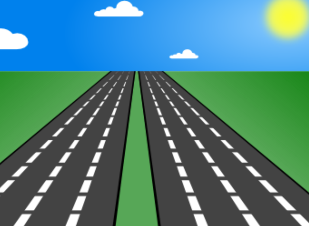 Clipart Road Straight Road - Road Clip Art (1024x748), Png Download