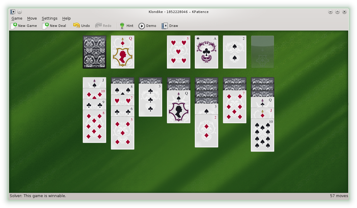 The Idea In Klondike Is To Build Up 4 Sets Of Cards - Poker (1204x713), Png Download