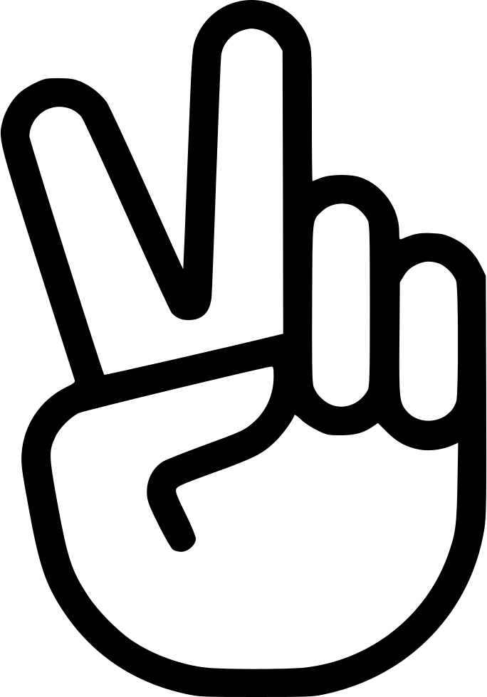 Jpg Png Icon Free Download Onlinewebfonts Com File - Peace Hands Icon (684x980), Png Download