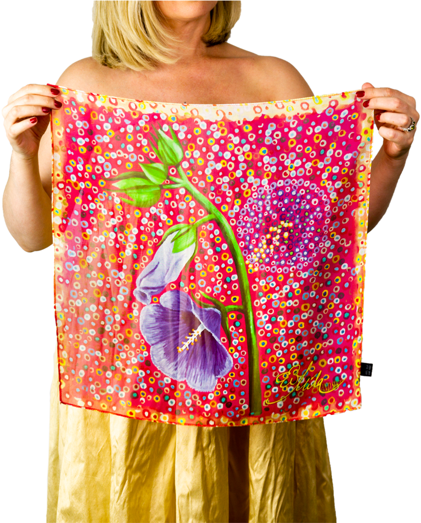 Gifts For Her Foresee Silk Square Scarf Bandanna Canterbury - Girl (1009x1024), Png Download