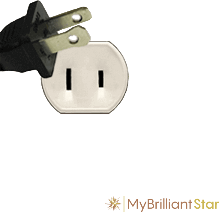 Plug Of Original Herrnhut Plastic Star Chain, White, - Inch (1080x1080), Png Download