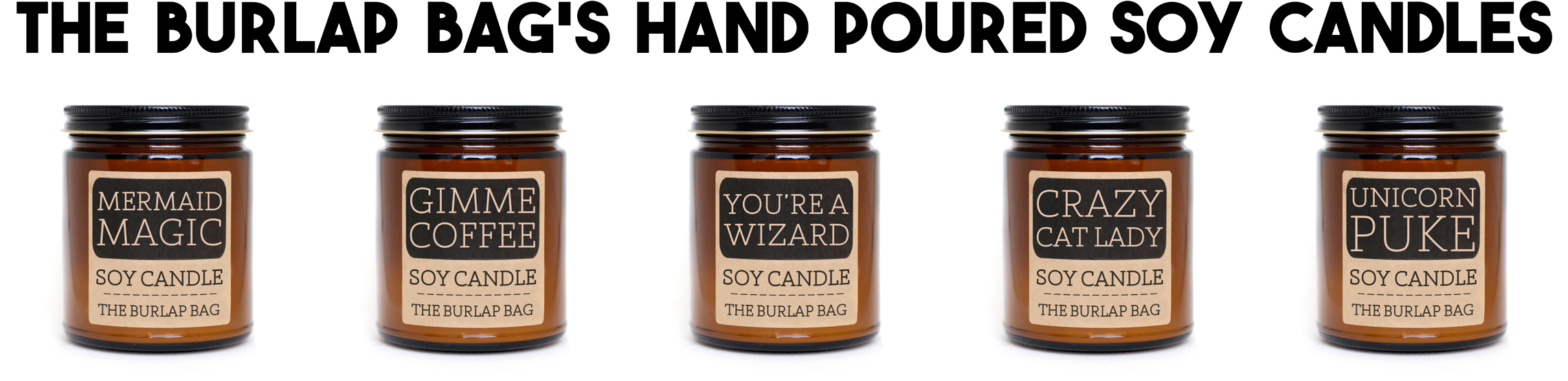 Http - //shop - Theburlapbag - Com - Burlap Bag Bossy Pants 9oz Soy Candle (2282x657), Png Download