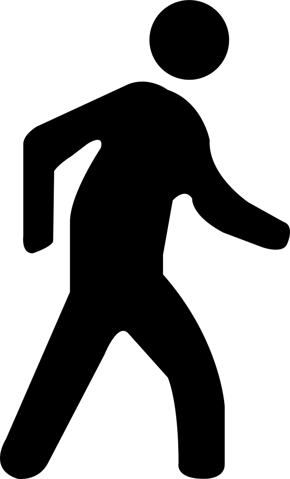 Walking Man - - Walking Man Icon Transparent (594x980), Png Download